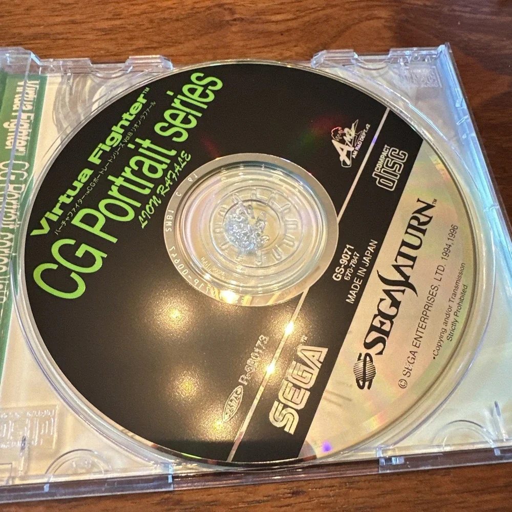 2x Sega Saturn Virtua Fighter CG Portrait Series Lion Sarah Bryant Japan NTSC-J
